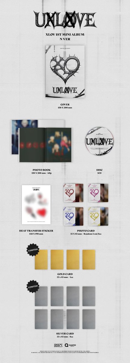 Album – (Jump up POB) XLOV – 1st Mini Album UXLXVE (O ver. / N ver.) | 257 Entertainment | K - Boo
