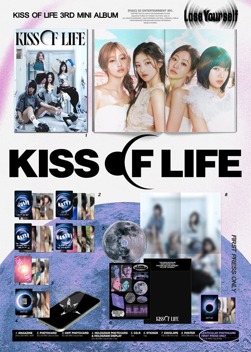 Album – KISS OF LIFE - 3rd Mini Album Lose Your Self (Magazine Ver.) | s2 entertainment | K - Boo
