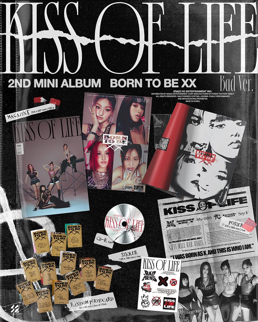 Album – KISS OF LIFE - Born to be XX 2nd mini album | s2 entertainment | K - Boo