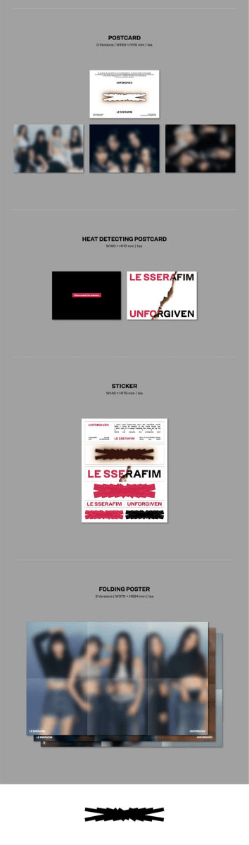 Album – LE SSERAFIM - 1st Studio Album UNFORGIVEN | Source music | K - Boo