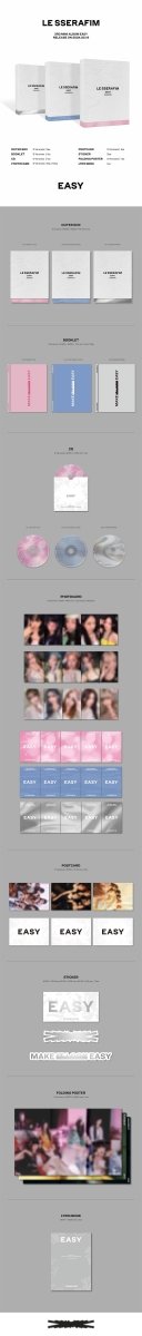 Album – Le Sserafim - 3rd Mini album [EASY] | Source music | K - Boo
