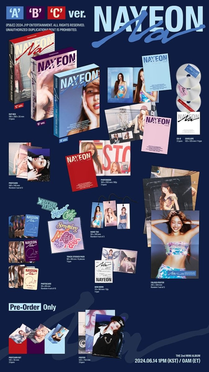Album – NAYEON (TWICE) - 2ND MINI ALBUM [NA] | JYP entertainment | K - Boo