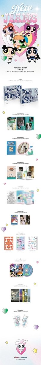 NewJeans 2nd EP Album Get Up (THE POWERPUFF GIRLS X NJ Box ver.) kpop — K-BOO