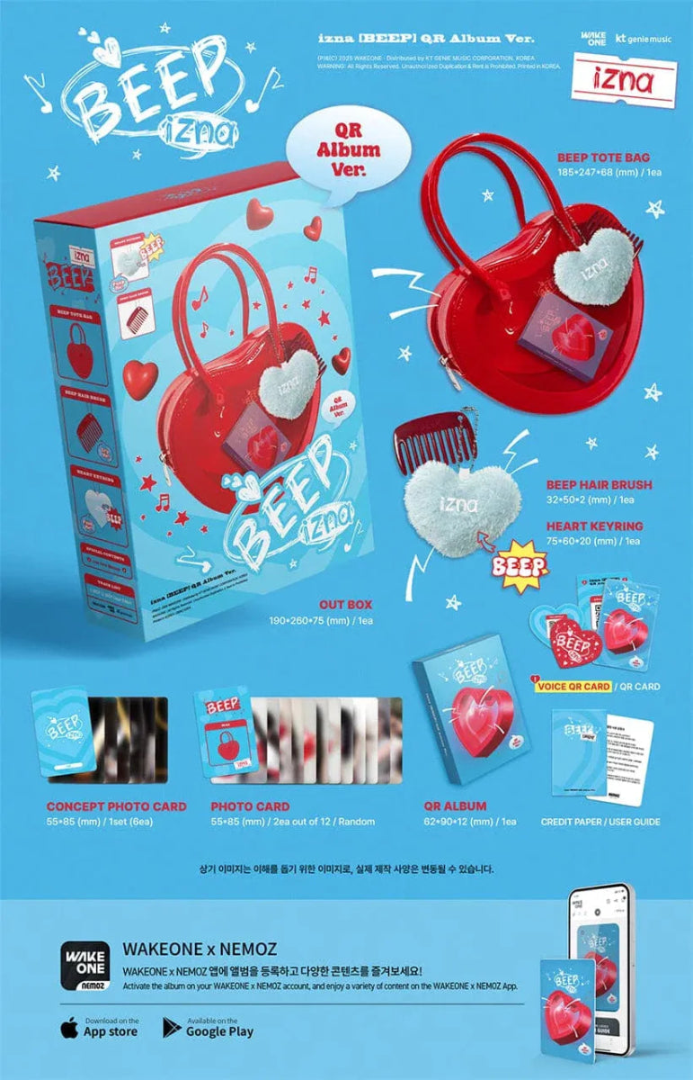 Album – (Pre - order) izna - Single Album [BEEP] (QR Album Ver.) (Limited Ver.) | Wakeone | K - Boo