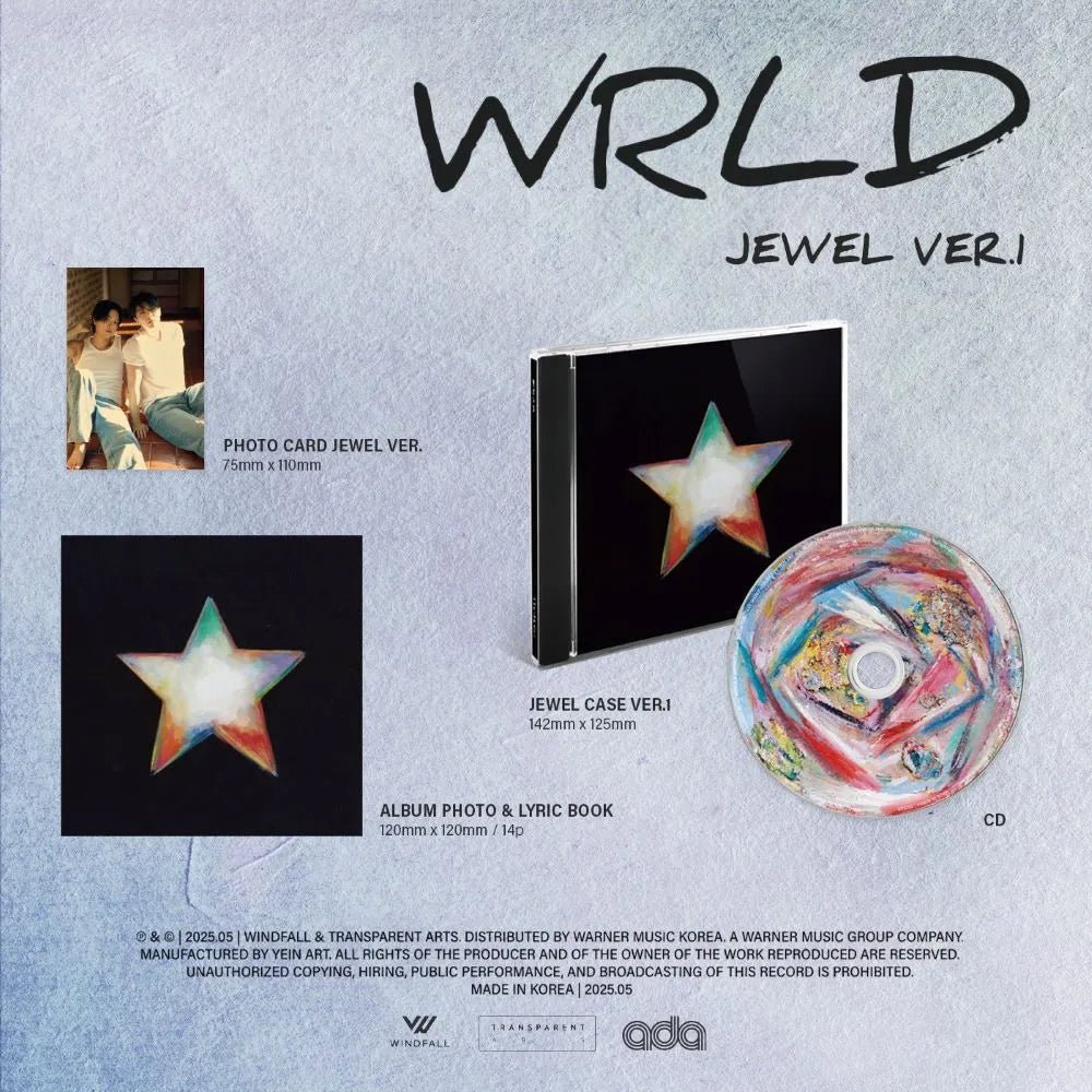 Album – (Pre - order) The Rose - [WRLD] (Jewel Ver.) | Transparent Arts | K - Boo