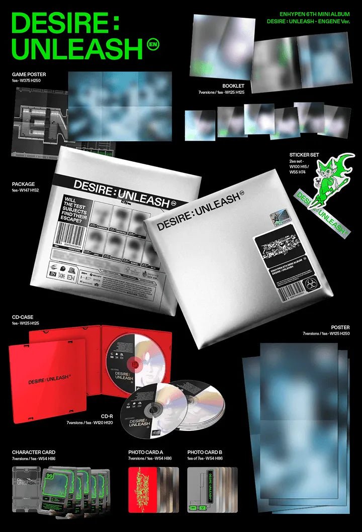 (Pre-order) ENHYPEN - 6th mini album [DESIRE : UNLEASH] (ENGENE ver.)