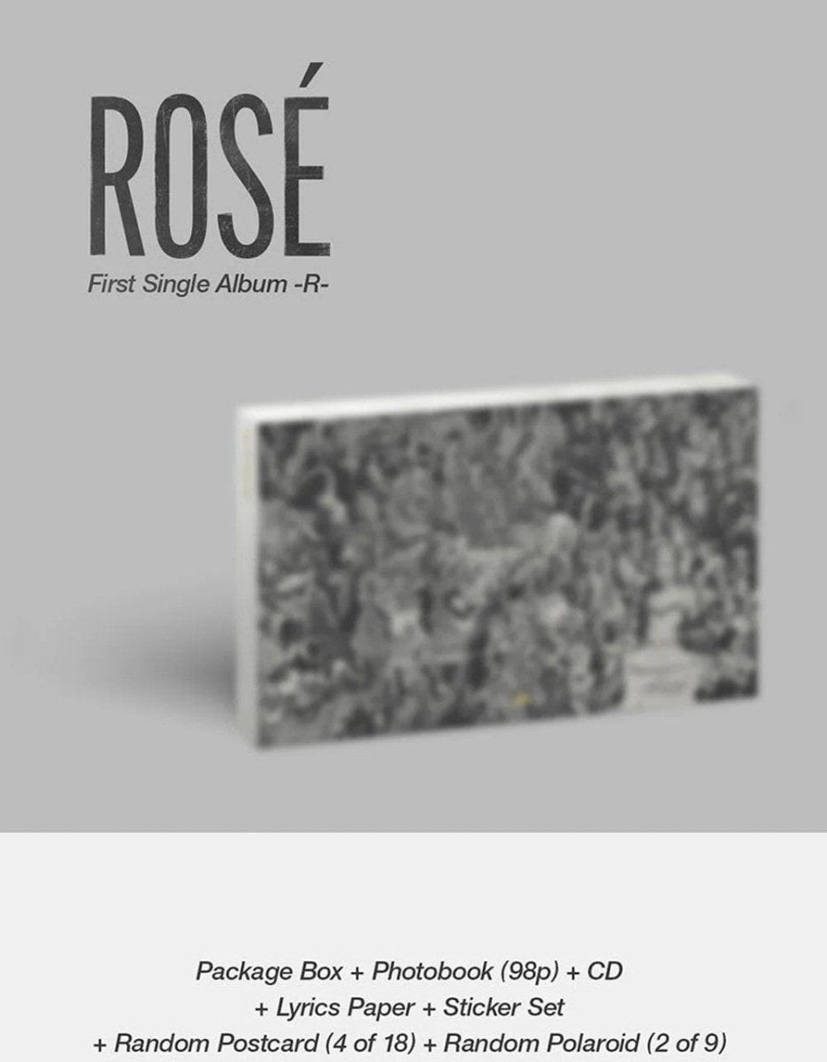 Album – Rosé (BLACKPINK) - 1st Single Album [ - R - ] | YG entretainment | K - Boo