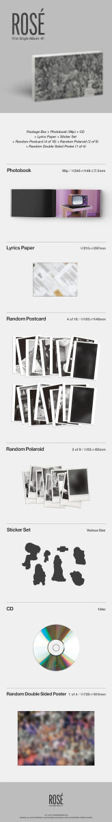 Album – Rosé (BLACKPINK) - 1st Single Album [ - R - ] | YG entretainment | K - Boo