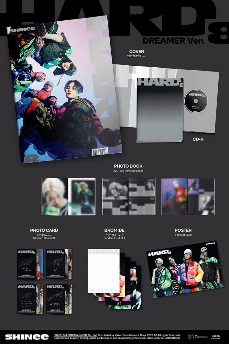 Album – SHINee - HARD The 8th Album (Photo Book Ver.) | SM Entertainment | K - Boo