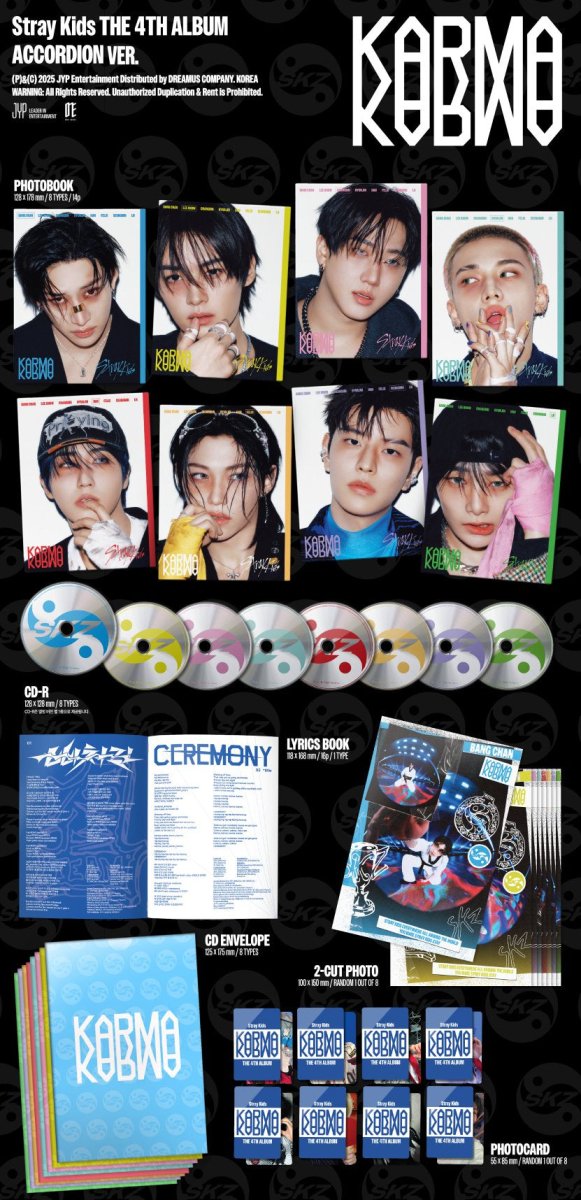 Stray Kids 4th Album KARMA - ACCORDION Ver. kpop — K-BOO