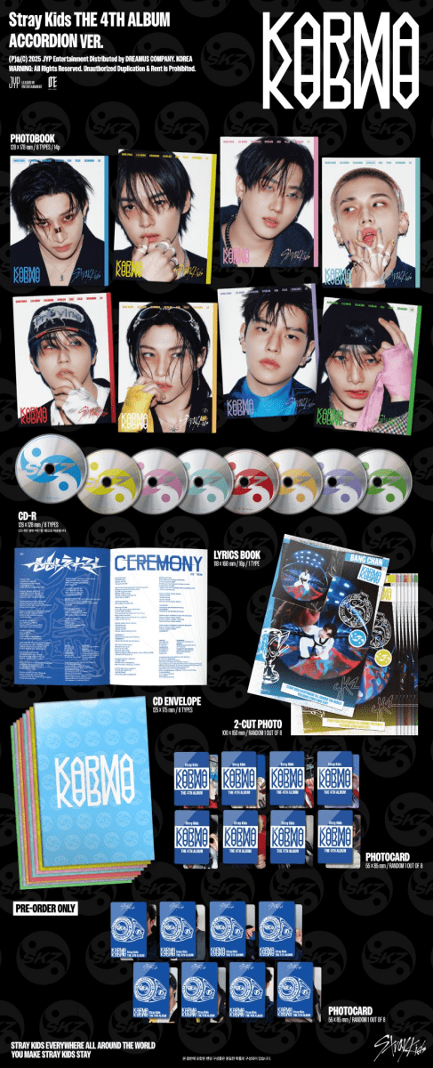 Album – Stray Kids – 4th Album KARMA - ACCORDION Ver. | JYP entertainment | K - Boo