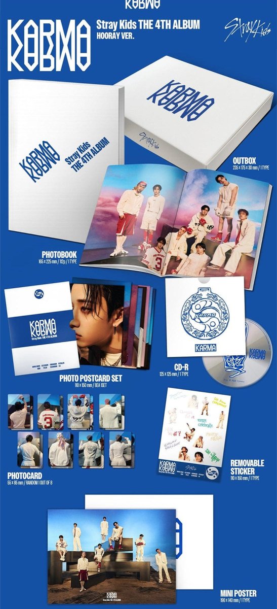 Stray Kids 4th Album KARMA CEREMONY / HOORAY Ver. kpop — K-BOO