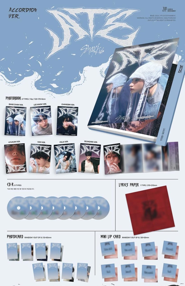 Stray Kids 9TH MINI ALBUM ATE (Accordion Ver.) kpop — K-BOO