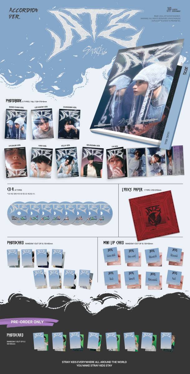 Album – Stray Kids - 9TH MINI ALBUM [ATE] (Accordion Ver.) | JYP entertainment | K - Boo