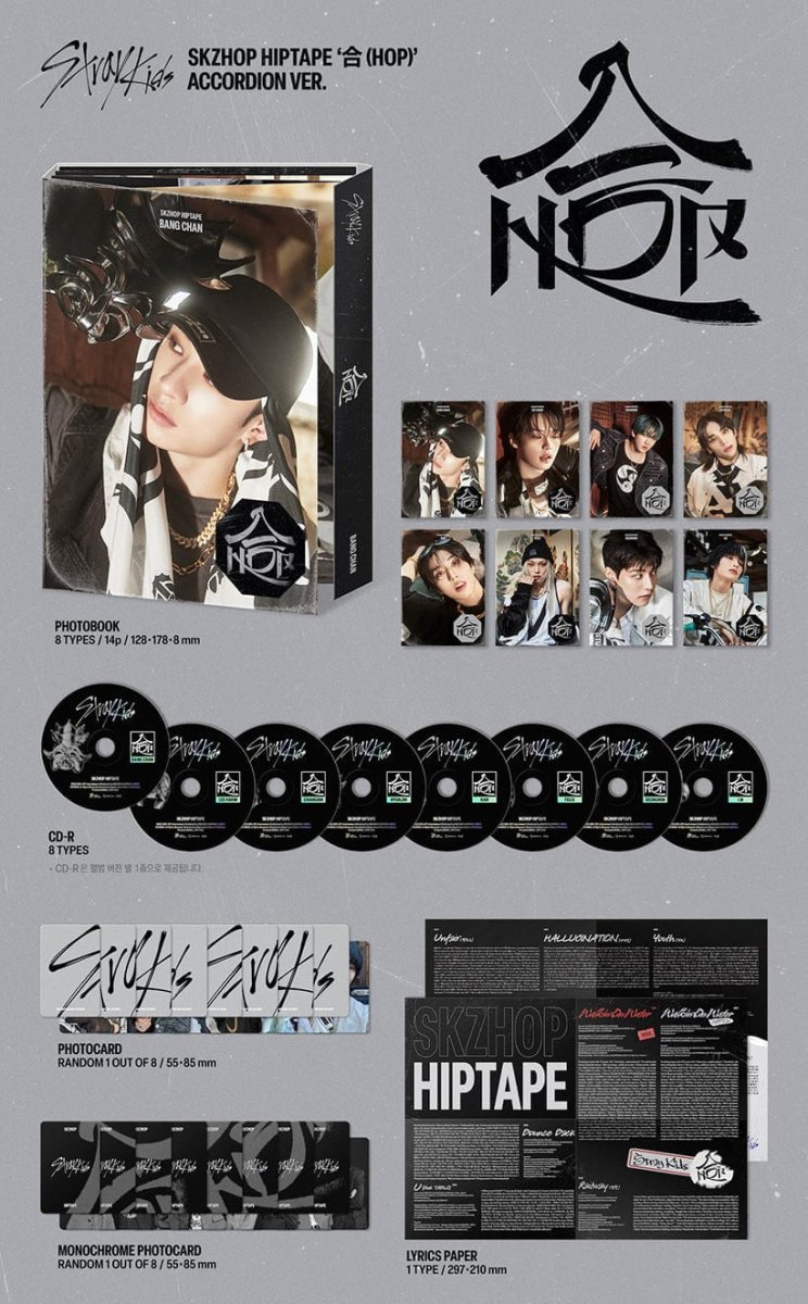 Stray Kids Album - SKZHOP HIPTAPE (合) (HOP) (Accordion Ver.) kpop — K-BOO