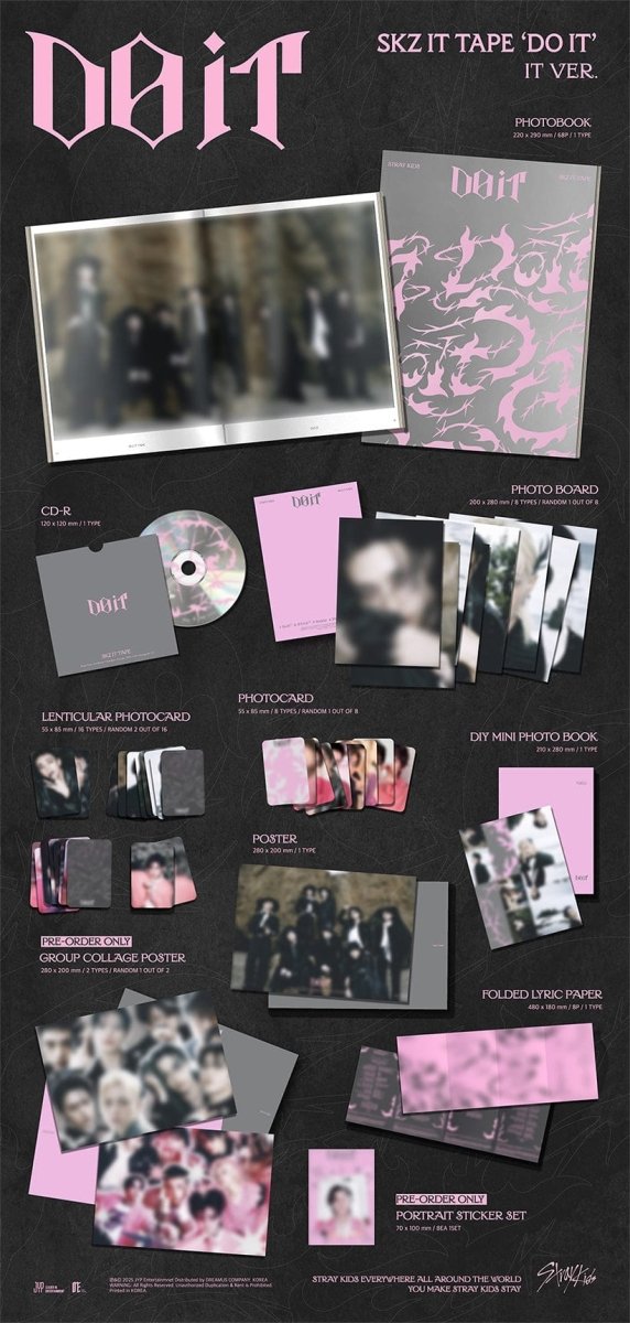 Album – Stray Kids - SKZ IT TAPE 'DO IT' (IT VER.) (Standard VER.) | JYP entertainment | K - Boo