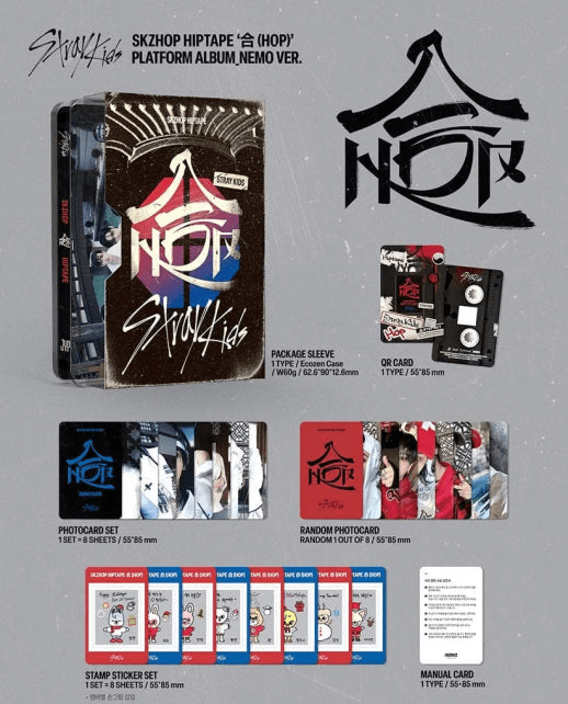 Album – Stray Kids - Skzhop Hiptape ‘合 (HOP)’ (Plataform album_nemo ver.) | JYP entertainment | K - Boo