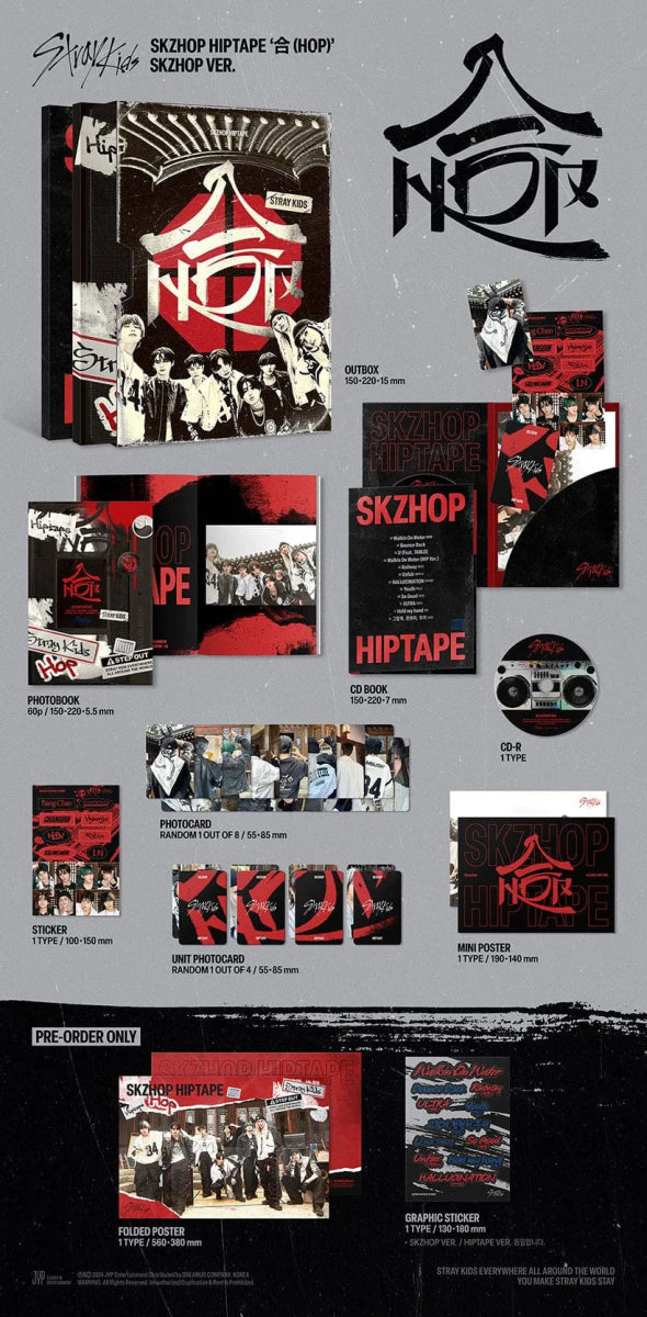Album – Stray Kids - Skzhop Hiptape ‘合 (HOP)’ (SKZHOP VER.) | JYP entertainment | K - Boo