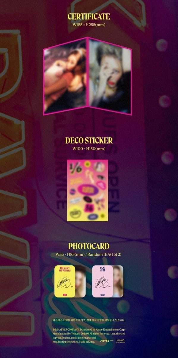 Album – SUNMI – 3rd Mini Album 1/6 | ABYSS Company | K - Boo