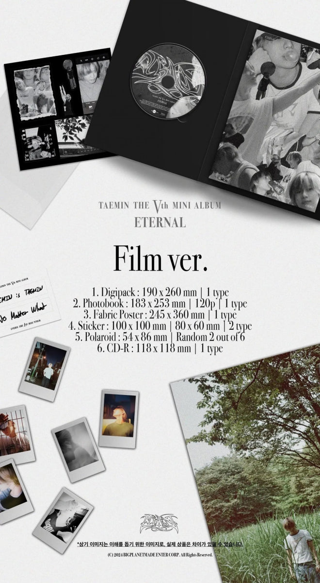Album – TAEMIN (SHINee) - 5th Mini Album [ETERNAL] (Film ver.) | BIG PLANET MADE | K - Boo