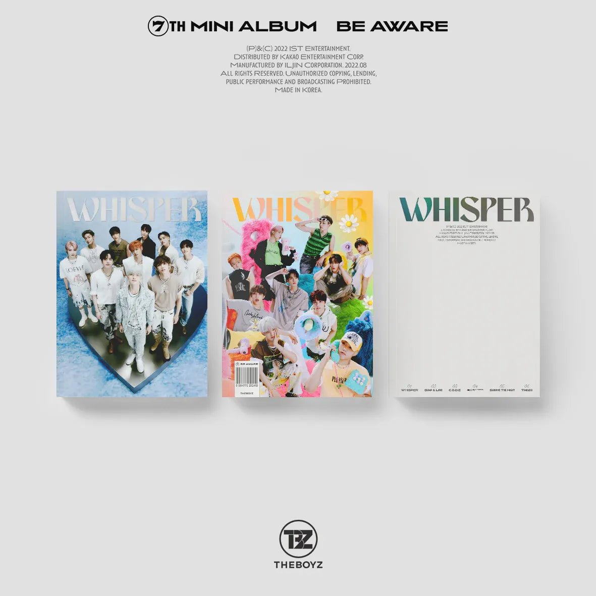 Album – THE BOYZ - Mini Album Vol.7 [BE AWARE] | IST Entertainment | K - Boo