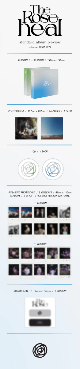 Album – The Rose - [HEAL] | Transparent Arts | K - Boo