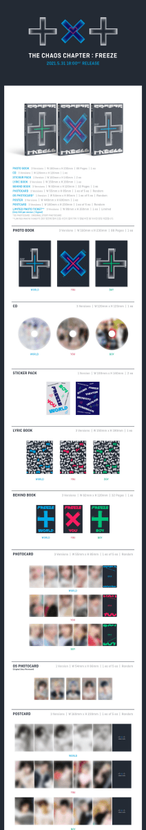 Album – Tomorrow x together (TXT) - 2nd Album [THE CHAOS CHAPTER : FREEZE] | Big hit | K - Boo