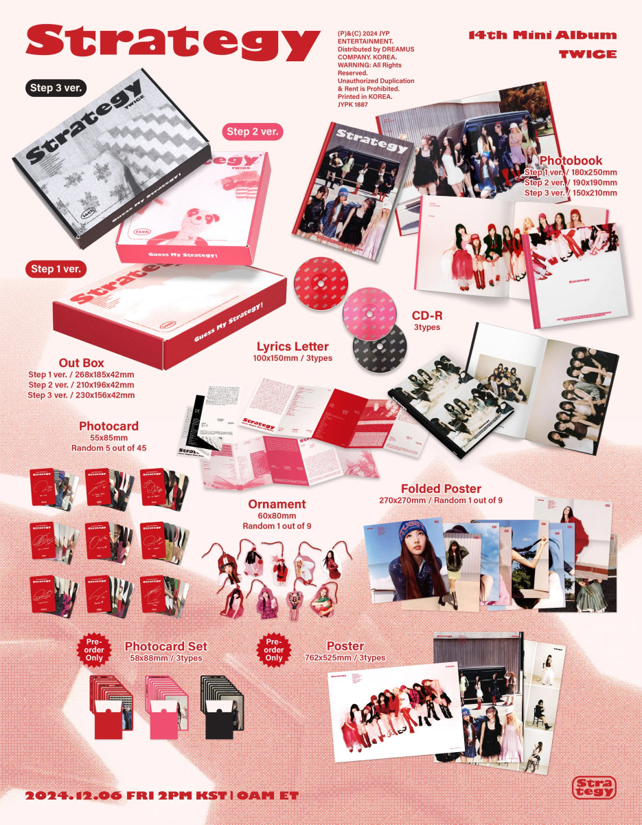 Album – TWICE - 14th Mini Album [STRATEGY] | JYP entertainment | K - Boo