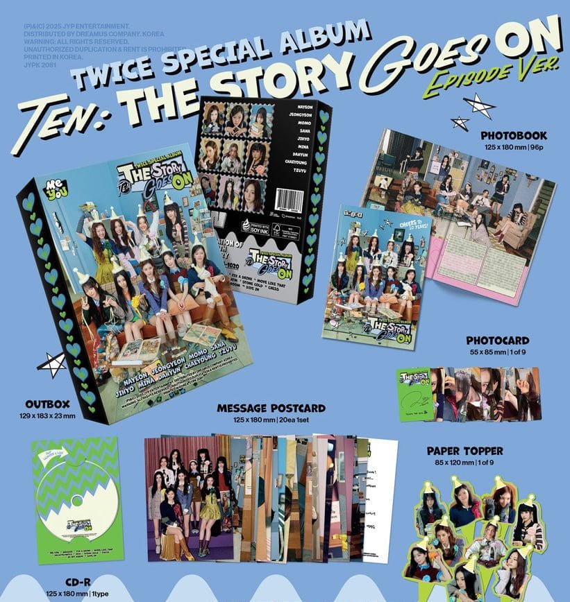 Album – TWICE - SPECIAL ALBUM [TEN: The Story Goes On] (EPISODE Ver.) | JYP entertainment | K - Boo