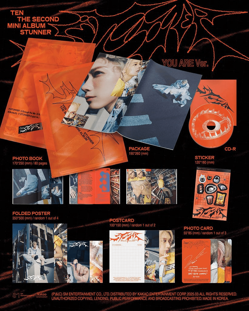Album – WayV | TEN - The 2nd Mini Album [STUNNER] (You are Ver.) | SM Entertainment | K - Boo