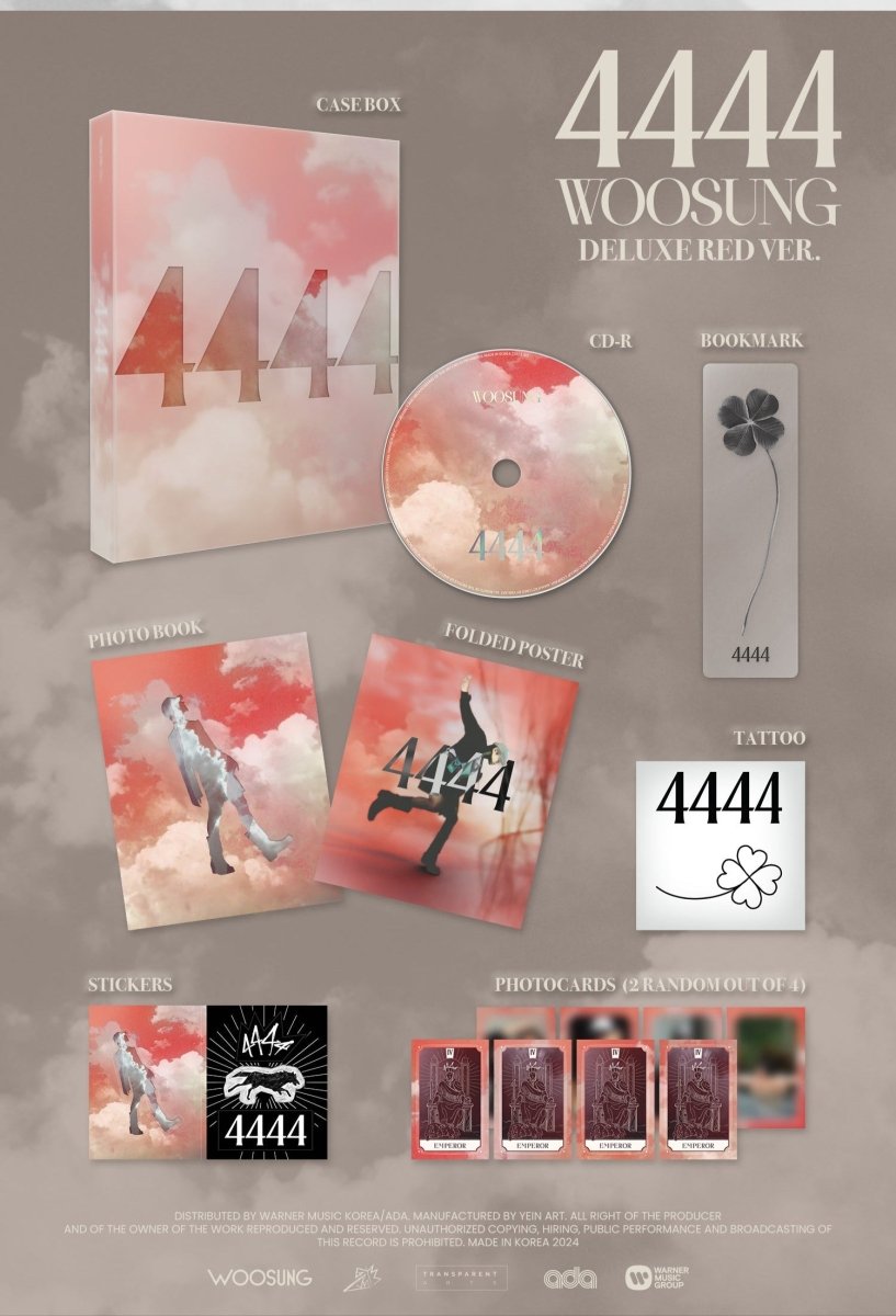 Album – WOOSUNG (The Rose) - Solo Album [4444] (Deluxe Ver.) | Transparent Arts | K - Boo