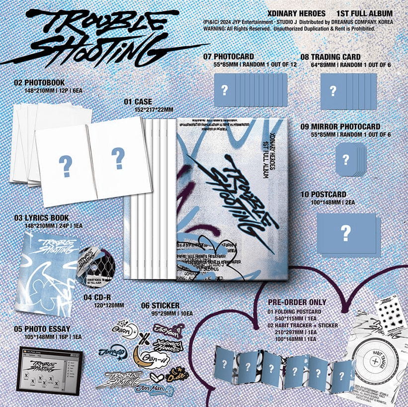Album – XDINARY HEROES - 1st Full Album [Trouble Shooting] | JYP entertainment | K - Boo