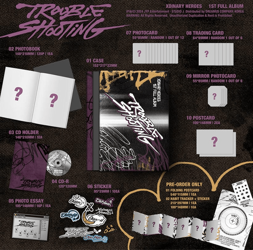 Album – XDINARY HEROES - 1st Full Album [Trouble Shooting] | JYP entertainment | K - Boo
