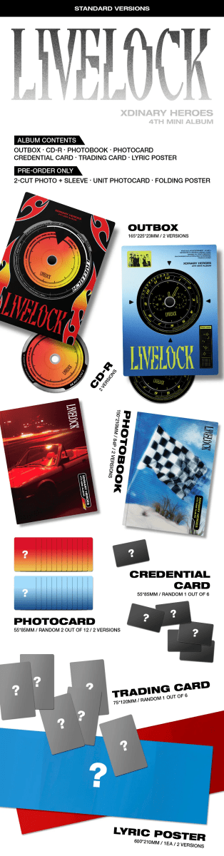 Album – XDINARY HEROES – 4th Mini Album [LIVELOCK] | JYP entertainment | K - Boo