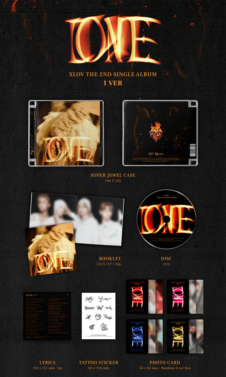 Album – XLOV - 2nd single album [ I ONE ] | 257 Entertainment | K - Boo