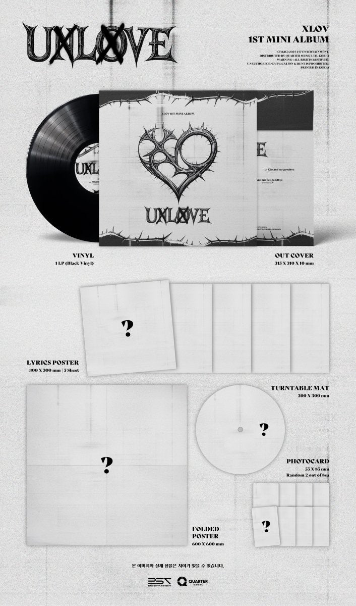XLOV UXLXVE LP Album kpop — K-BOO