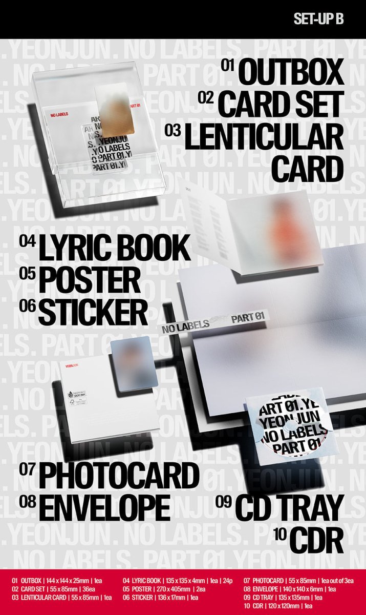TXT YEONJUN NO LABELS: PART 01 Album kpop — K-BOO