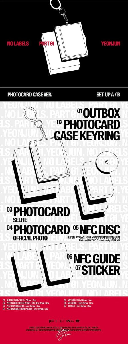 Album – YEONJUN (TXT) - NO LABELS: PART 01 (Photocard Case Ver.) | HYBE Co., Ltd. | K - Boo