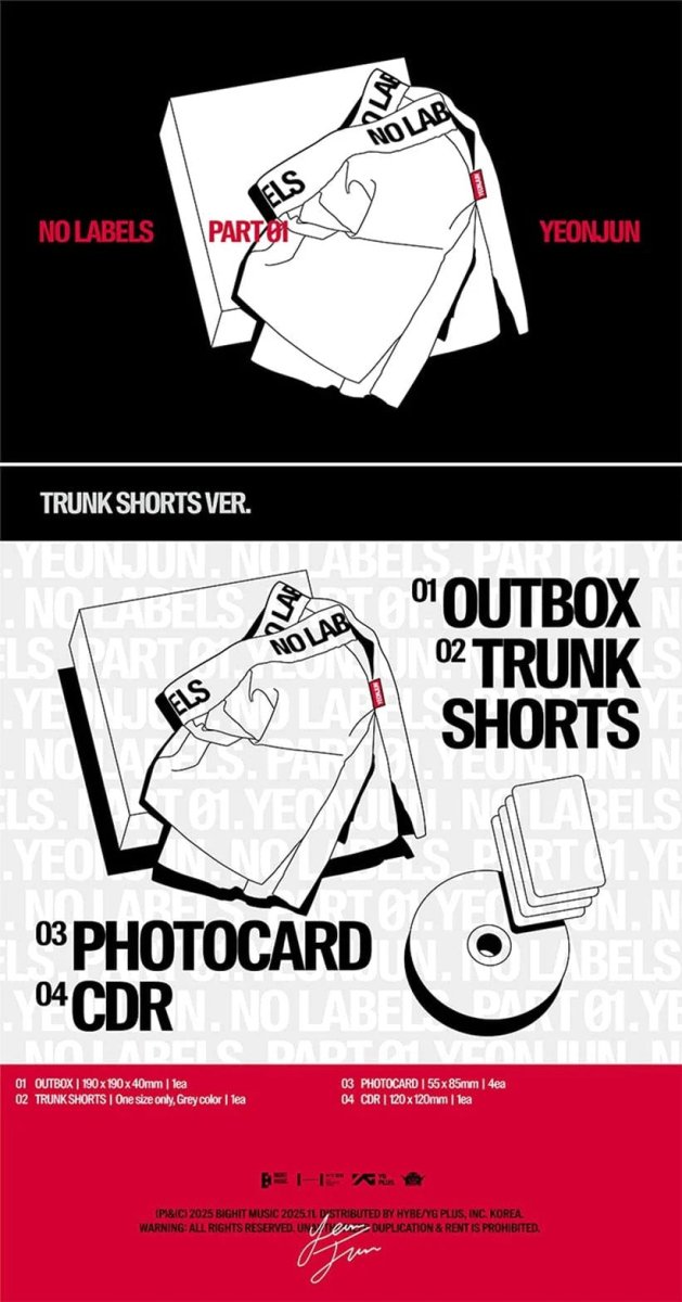 Album – YEONJUN (TXT) - NO LABELS: PART 01 (Trunk Shorts Ver.) | HYBE Co., Ltd. | K - Boo