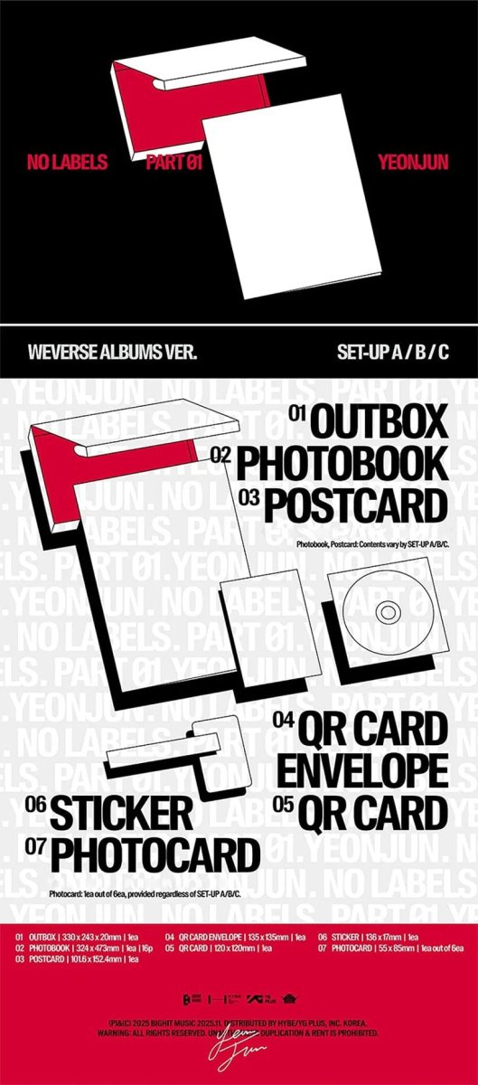 Album – YEONJUN (TXT) - NO LABELS: PART 01 (Weverse Albums Ver.) | HYBE Co., Ltd. | K - Boo
