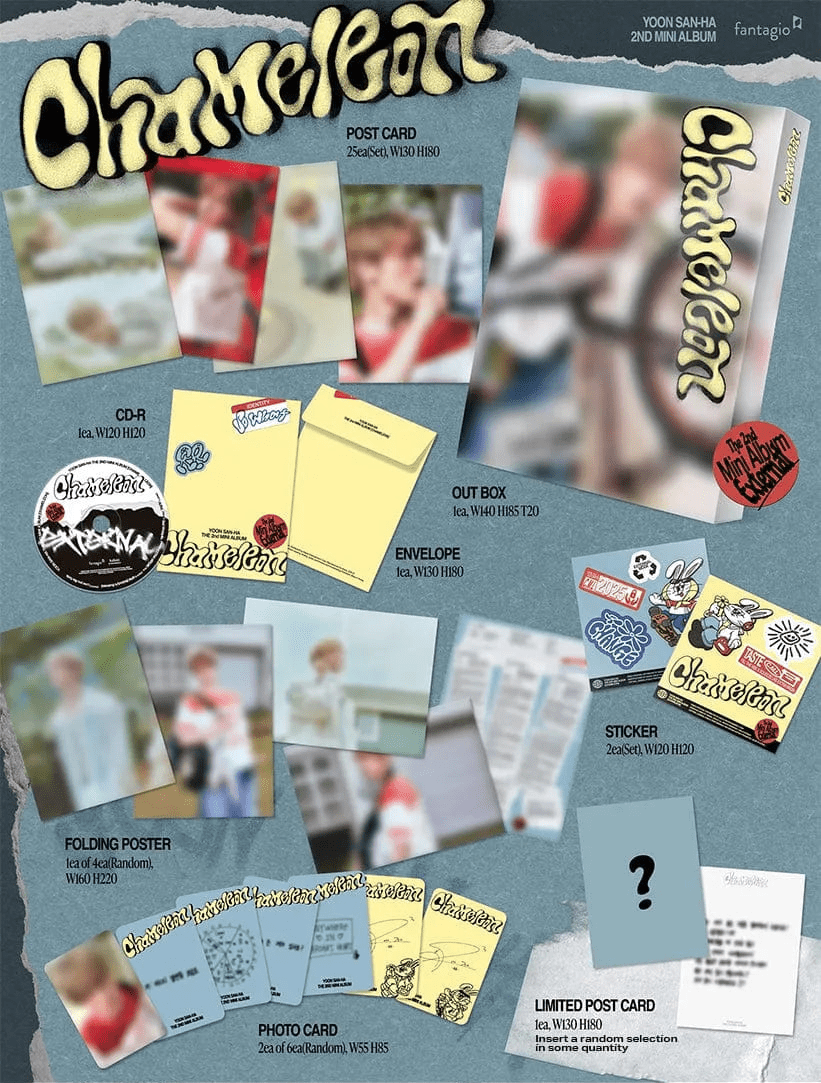 Album – YOON SAN - HA - 2nd mini album [CHAMELEON] | Fantagio Entertainment | K - Boo