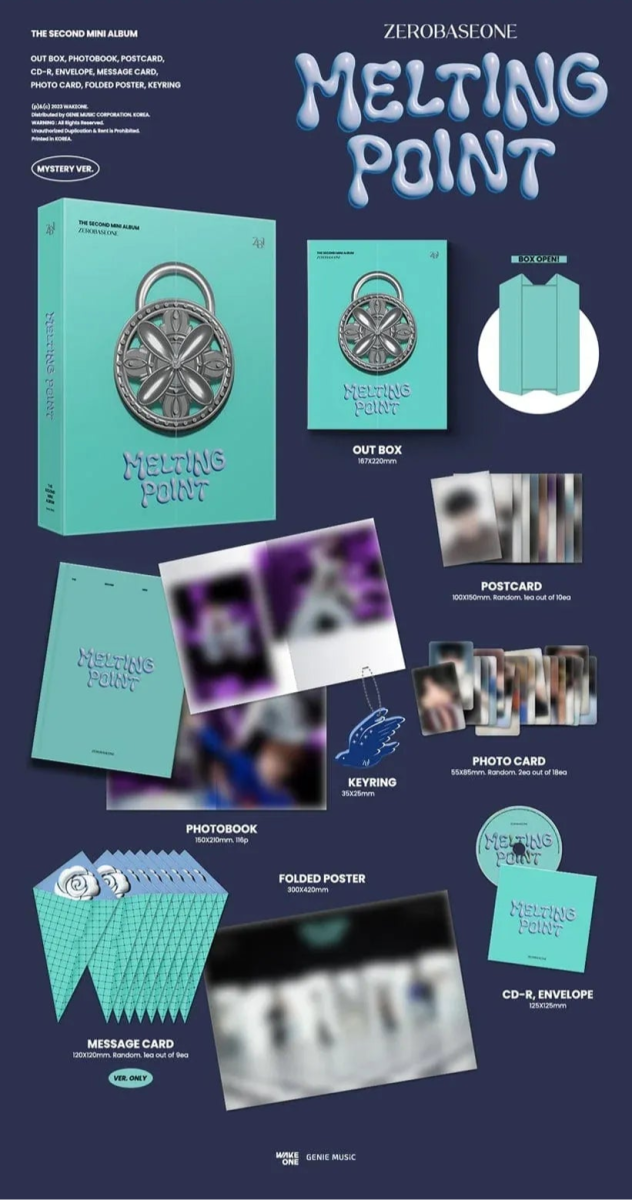 Album – ZB1 (Zerobaseone) - 2nd Mini Album Melting point | Wakeone | K - Boo