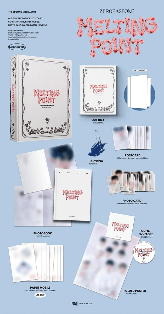 Album – ZB1 (Zerobaseone) - 2nd Mini Album Melting point | Wakeone | K - Boo
