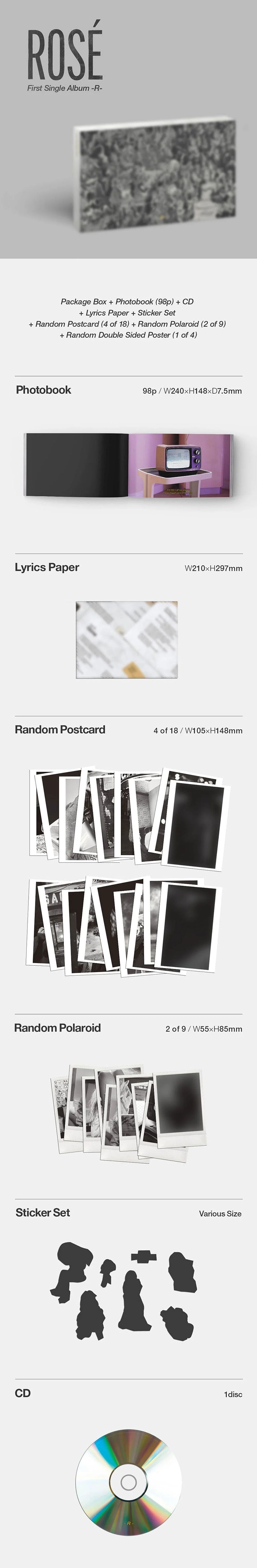 Rosé (BLACKPINK) - 1° Single Album [-R-]