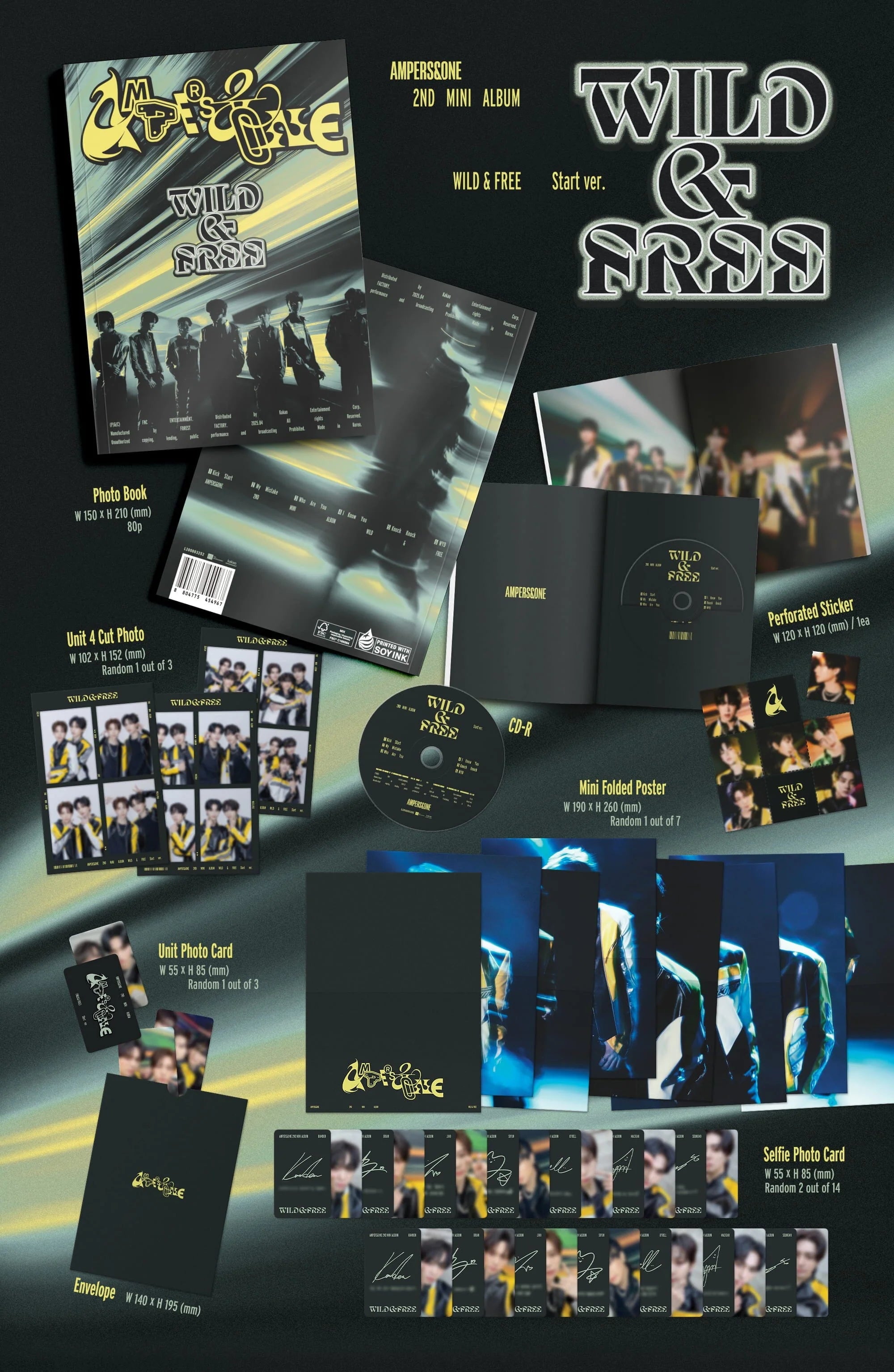 AMPERS&ONE – 2. Mini Album WILD & FREE (Start Ver.)