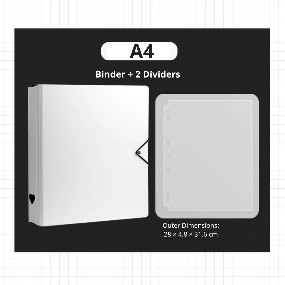 Álbum A4 para Photocards Kpop Rosa – 9 Compartimentos por Hoja Binder kpop — K-BOO