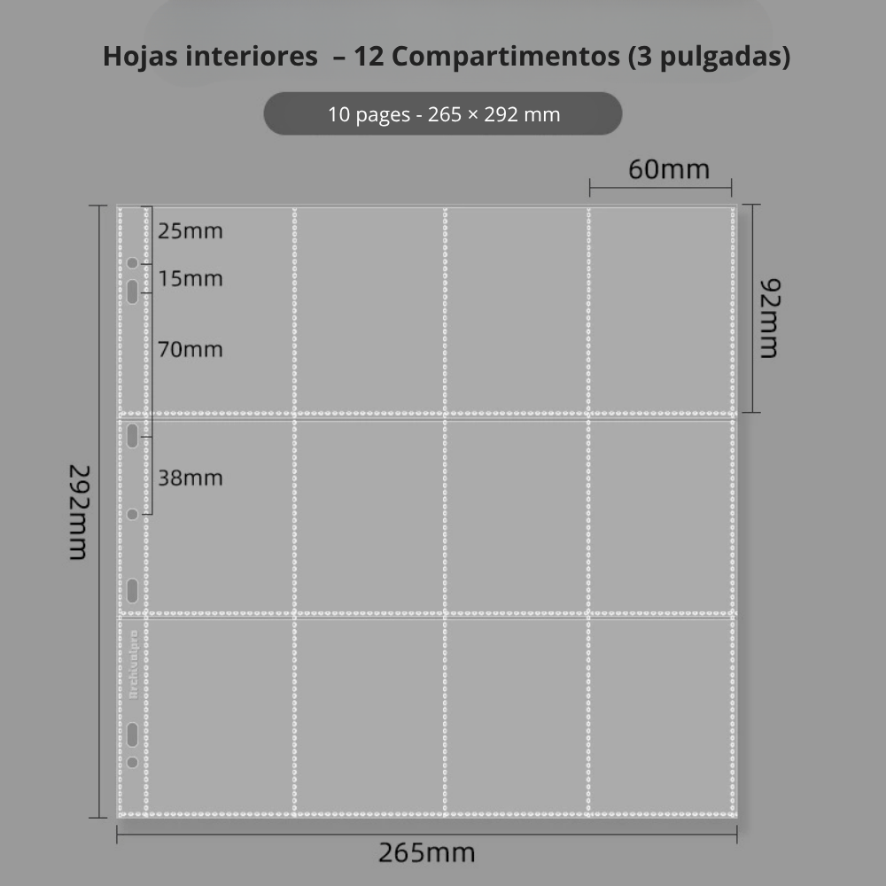 Binder – Álbum A4plus para Photocards Kpop Negro – 12 Compartimentos por Hoja | K - Boo | K - Boo