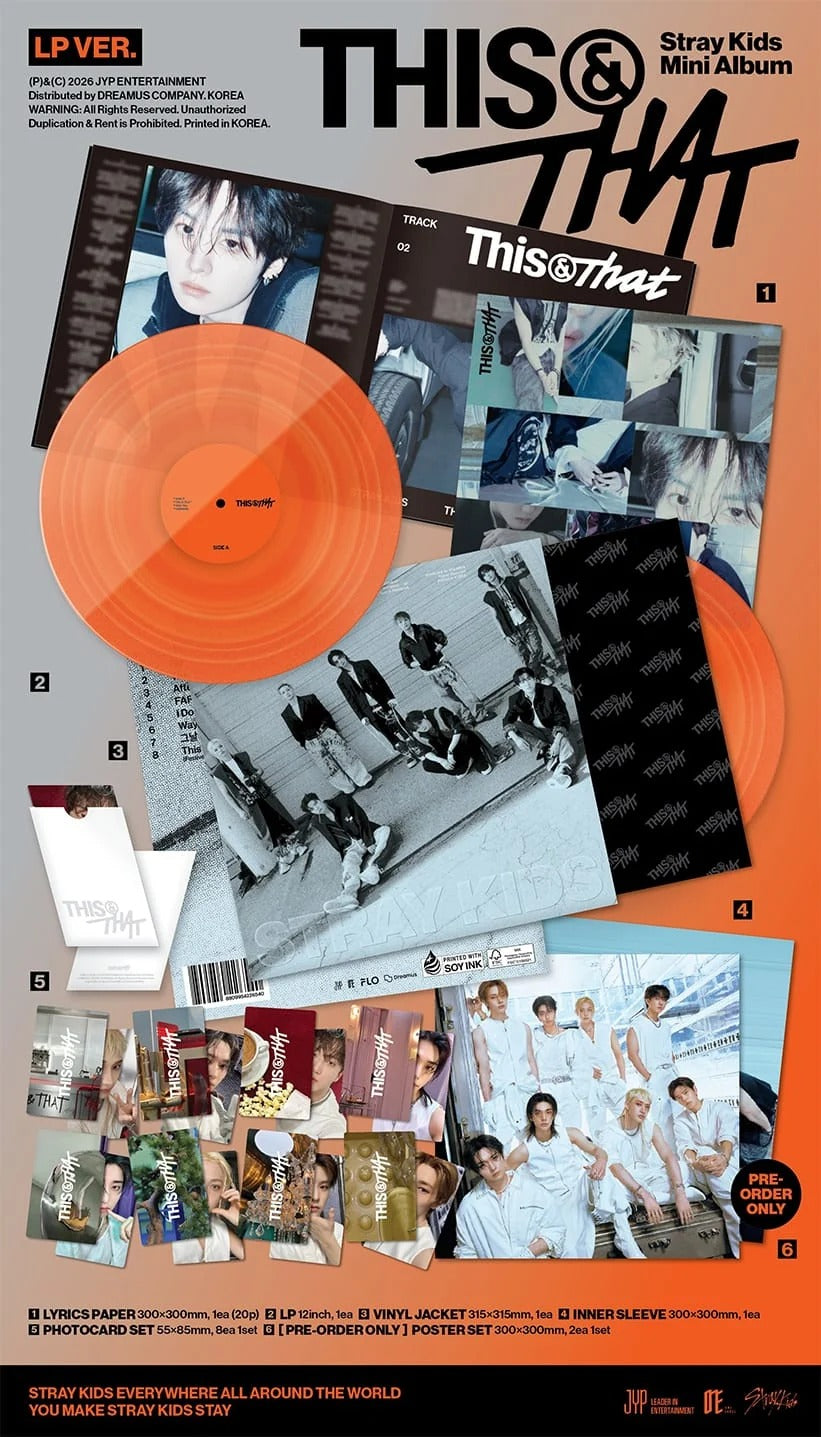 Stray Kids 10th Mini Album THIS & THAT LP Ver. kpop — K-BOO