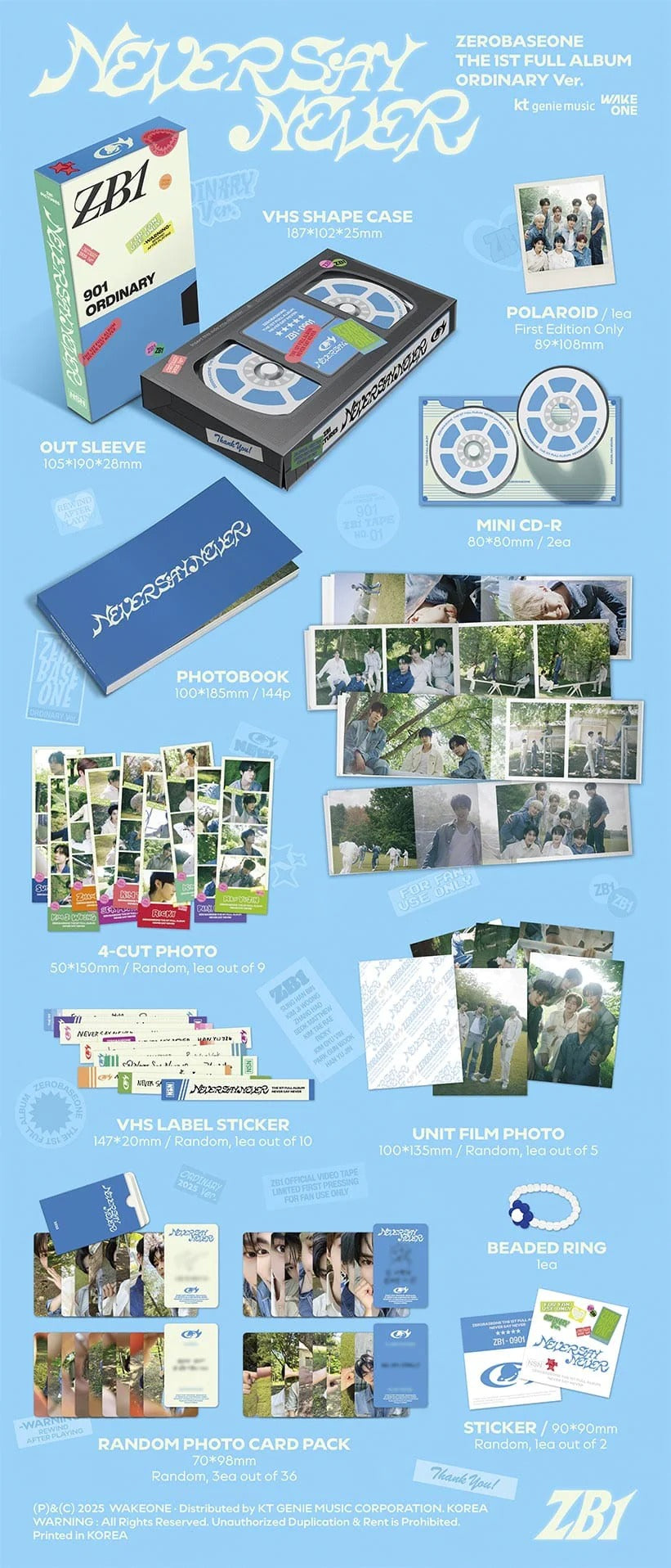 ZEROBASEONE - The 1st Full Album NEVER SAY NEVER kpop — K-BOO