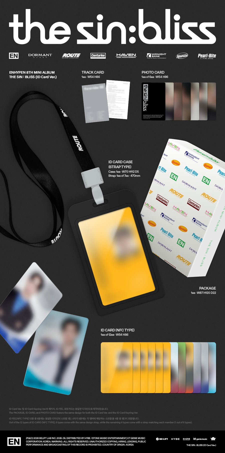 [ENHYPEN THE SIN BLISS] [ID Card Ver.] | K-BOO